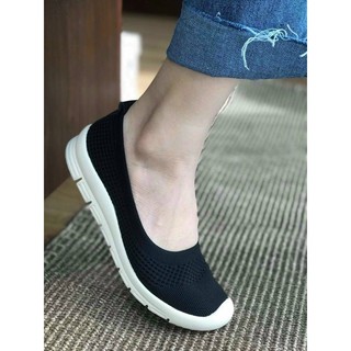 [ẢNH THẬT SHOP CHỤP] Giày slip on len chun đế dẻo siêu êm full box