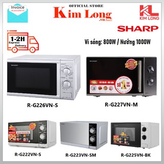 Mua  Mã ELHADEV giảm 4% đơn 300K   Hỏa tốc HCM  Lò Vi Sóng có nướng Sharp 20 Lít Viba 700W Nướng 1000W - Bảo Hành 12 Tháng