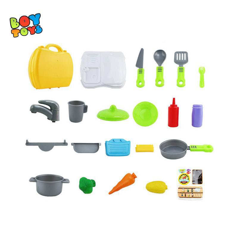 Hộp đồ chơi vali dụng cụ nấu ăn  26 món thú vị cho bé