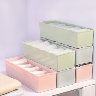 Hộp đựng đồ lót, khay nhựa 5 ngăn đựng đồ lót, tất, vớ tiện dụng 88102