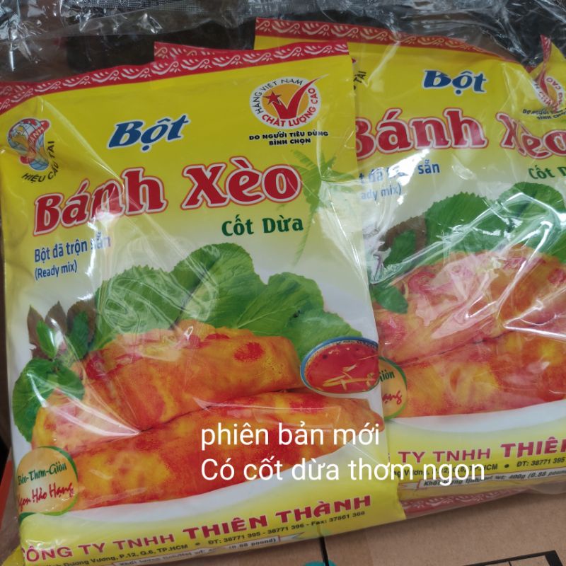 Bột bánh xèo pha sẵn tiện lợi gói 400g/500g