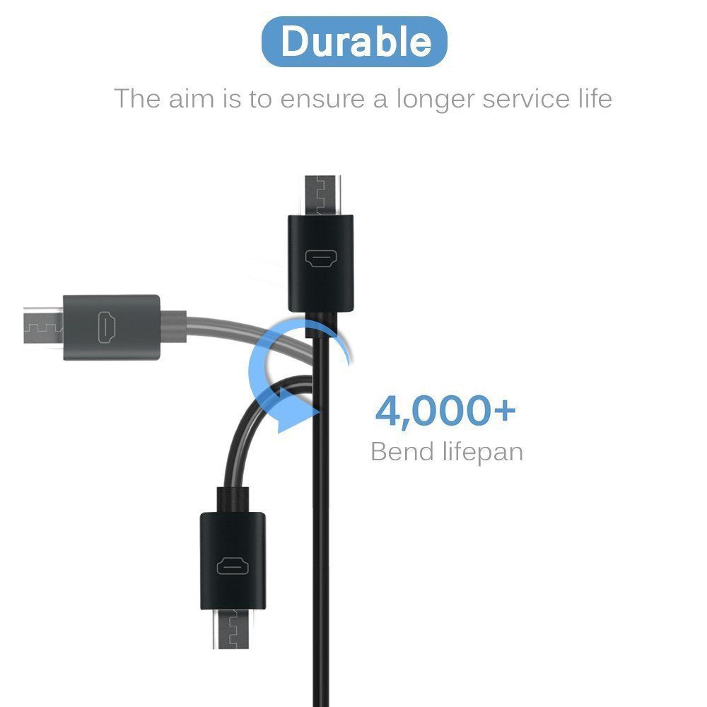 Dây Cáp Sạc Nhanh/Truyền Dữ Liệu Usb 1m 2m 3m Micro Usb Cho Android Huawei Samsung Xiaomi Vivo