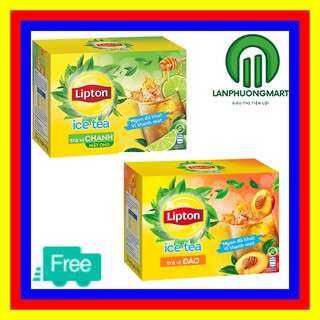 TRÀ LIPTON ICE TEA ĐÀO CHANH MẬT ONG 16 GÓI