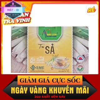 Hộp 30 gói trà sả túi lọc hai lúa 69g