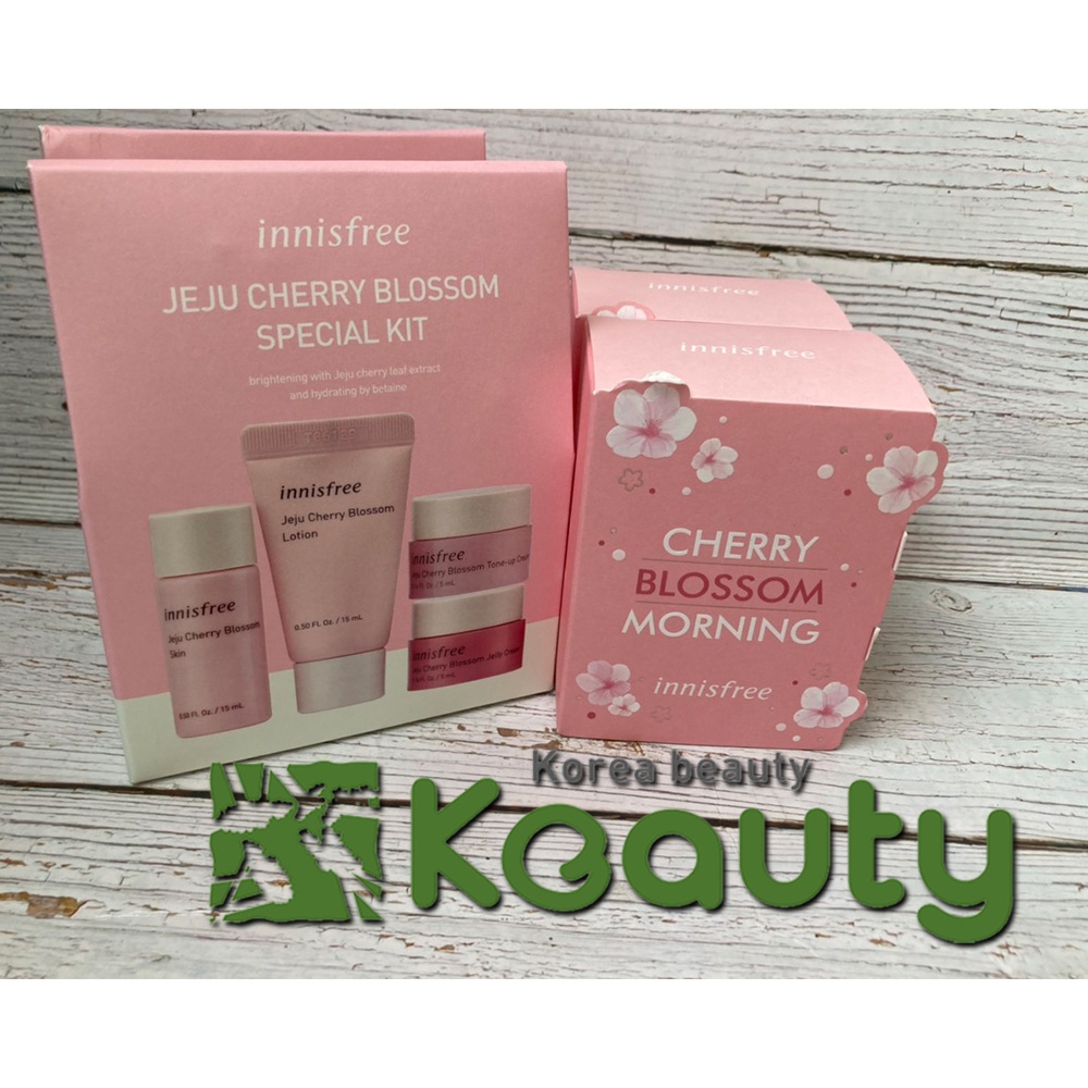 Bộ dưỡng da hoa anh đào mini Innisfree Jeju Cherry Blossom Kit