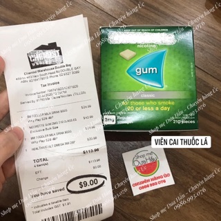 Kẹo cai thuốc lá hiệu quả Nicorette