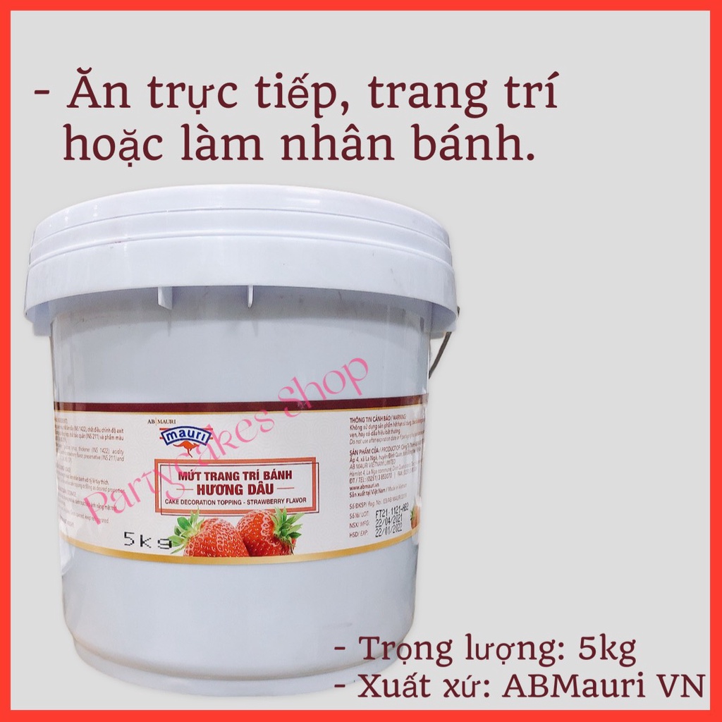 Mứt Hương Dâu AB Mauri 5kg