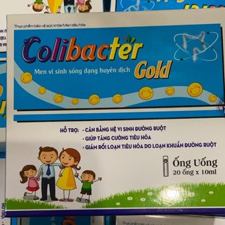 Men vi sinh Colibacter gold đồng hành cùng bé yêu (hộp 20 ống)