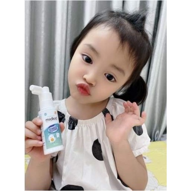 Combo 3 Hộp Kem Đánh Răng Dạng Xịt, Xịt Chống Sâu Răng Midkid, Diệt Vi khuẩn, ngăn ngừa mảng bám ố vàng, NUỐT ĐƯỢC