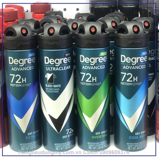 Xịt Khử Mùi Nam Degree MotionSense Antiperspirant Dry Spray 107g