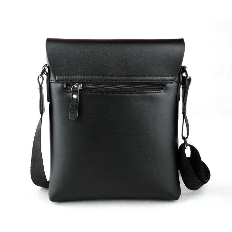 Business Polo Man Shoulder Briefcase Tote Crossbody Leather Travel Messenger Bag