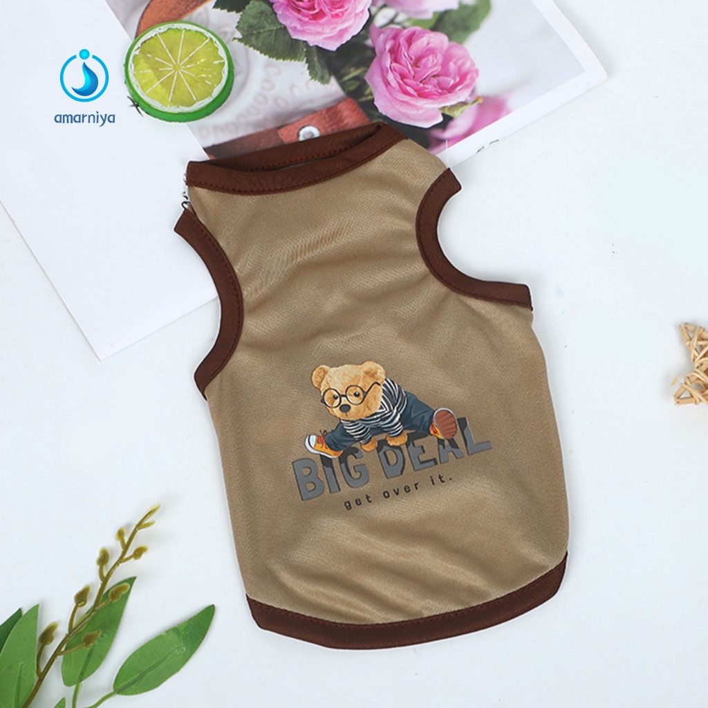 Amar Áo Sơ Mi Mềm Mát Mẻ Cho Cún Cưng Ngoài Trời