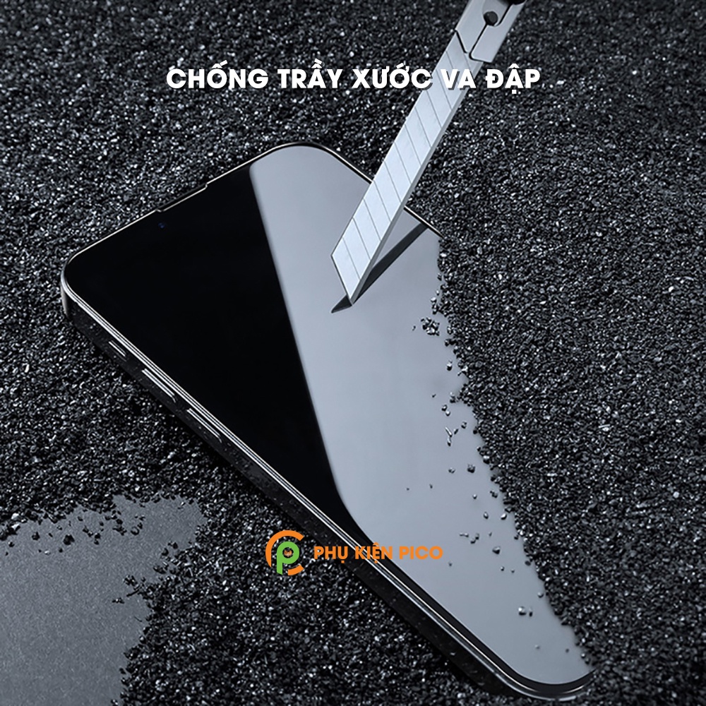 Kính cường lực Iphone full màn hình viền đen siêu mỏng có màng bảo vệ loa cho Iphone 13 Pro Max / 13 Mini / 13 / 13 Pro