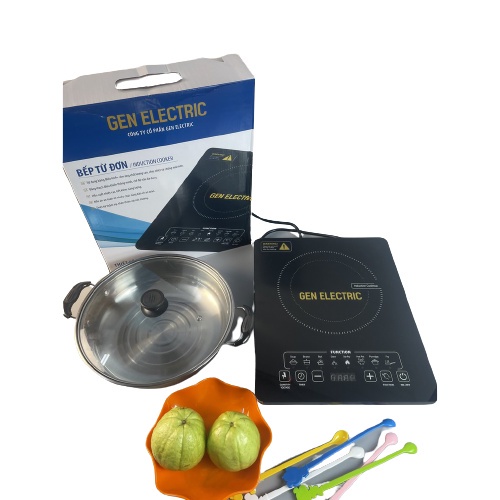 Bếp từ Gen Electric, Bếp từ đơn  Mặt kính Ceramic siêu chịu lực, chịu nhiệt, Công suất 2200W bảo hành 12 tháng SP000045