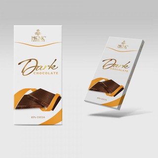 Socola thanh 100g Đen 65% | Henk Chocolate