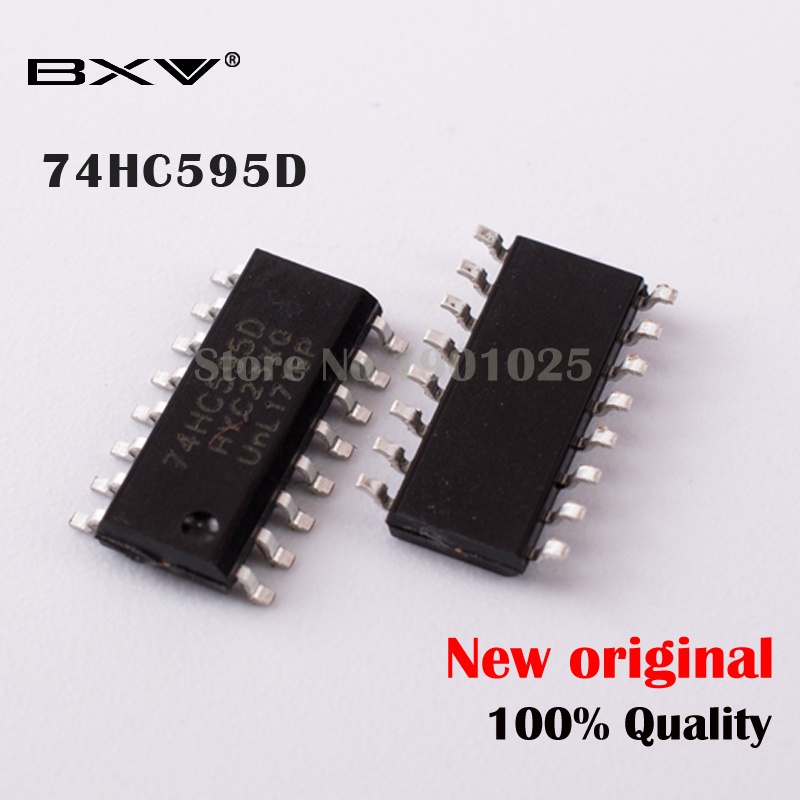 Bộ 50 Linh Kiện Điện Tử 74HC595D SOP-16 SN74HC595DR SOP 74HC595 SMD Mới