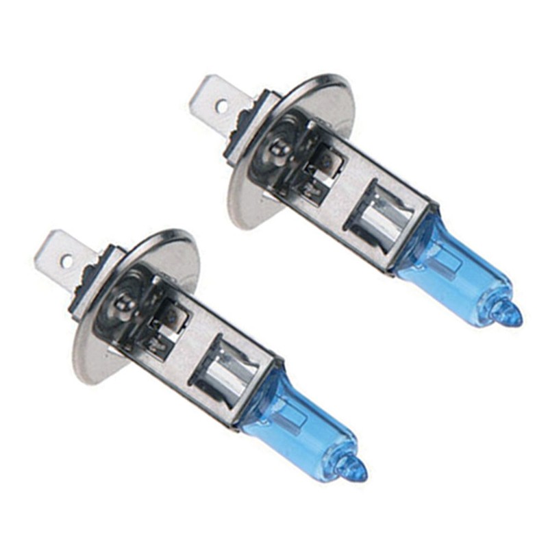 Set 2 bóng đèn halogen H1 12V 100W ánh sáng trắng 6000K cho xe ô tô