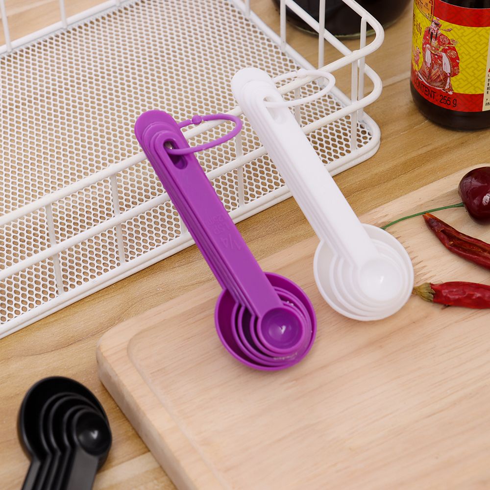 Set 5 Muỗng Đo Lường Bằng Nhựa Đa Năng Tiện Dụng Cho Nhà Bếp