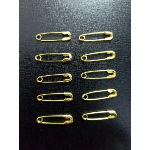 Set 10 cây kim tây mạ vàng 0,5 x 2cm