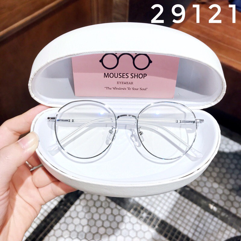 [SALE OFF 50%+Quà tặng] Kính mắt Nobita tròn xoe_Gọng kính thời trang_Kính mắt tròn 29121_Gọng kính kim loại