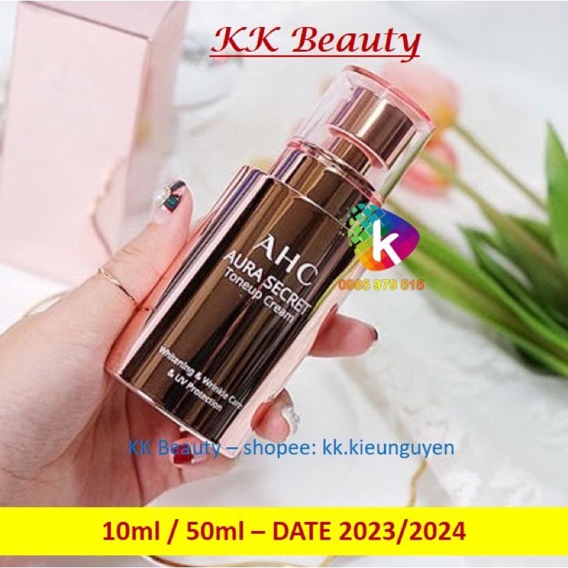 (Đủ Bill) Kem dưỡng trắng hồng nâng tông da AHC AURA SECRET TONE UP CREAM