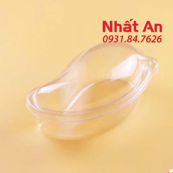 Hộp nhựa trong hình quả xoài XY588 (50 hộp/ 100 hộp)