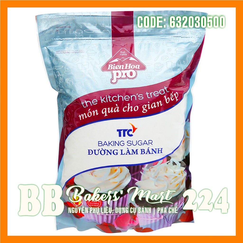 Đường xay nhuyễn mịn làm bánh Biên Hòa PRO - Gói 1kg