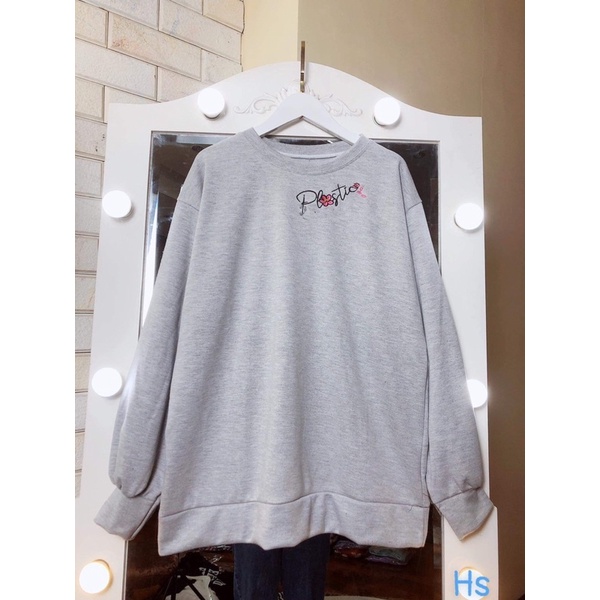 ÁO NỈ NAM NỮ Tay Dài Đen Xám mặc đôi Unisex | BigBuy360 - bigbuy360.vn