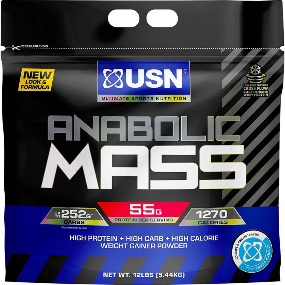 USN ANABOLIC MASS 12LBS Sữa Dinh Dưỡng Tăng Cân Tăng Cơ Cho Người Gầy