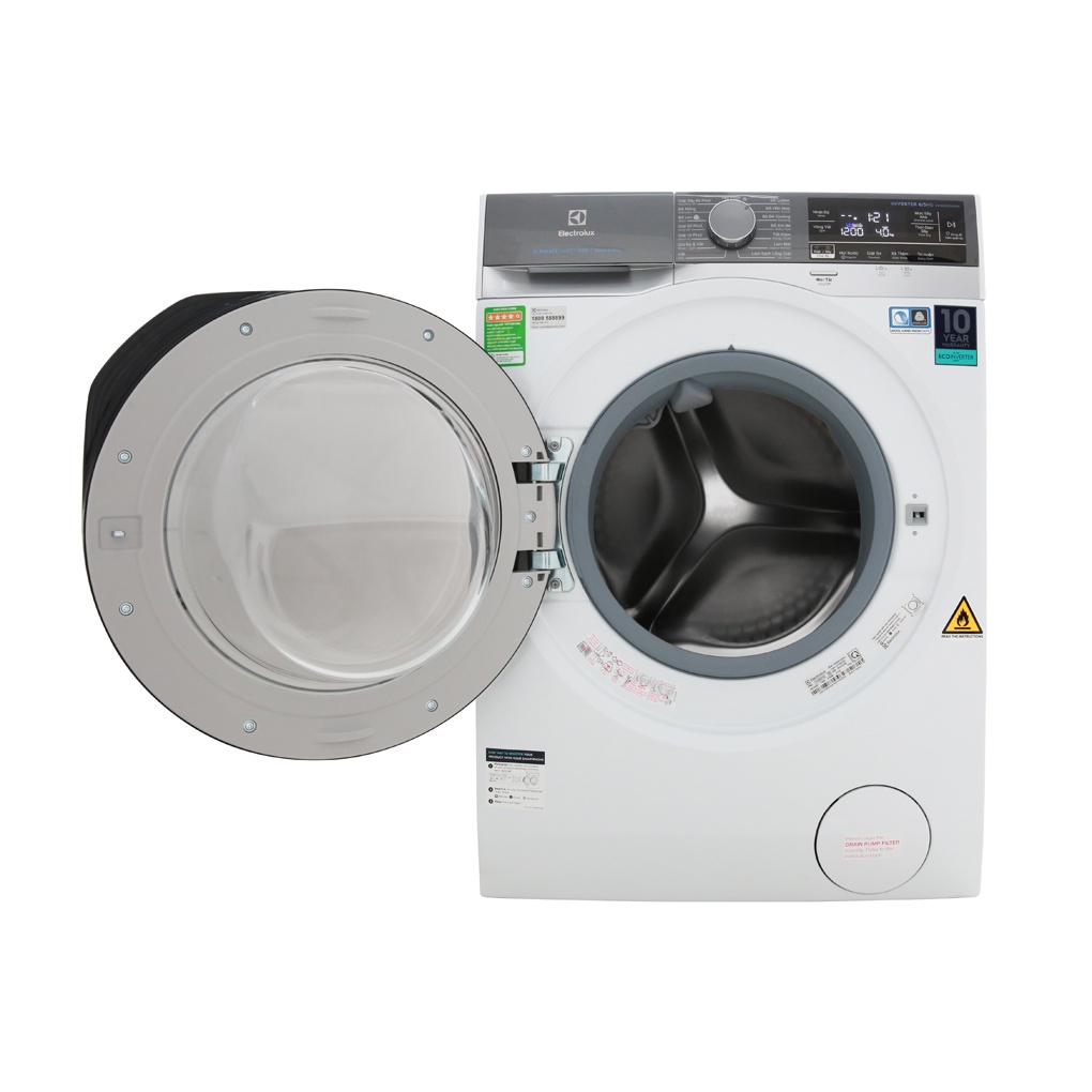 MÁY GIẶT & SẤY CỬA TRƯỚC ELECTROLUX EWW8023AEWA - Có sấy Giặt nước nóng Khóa trẻ em Giặt hơi nước, giao miễn phí TP HCM