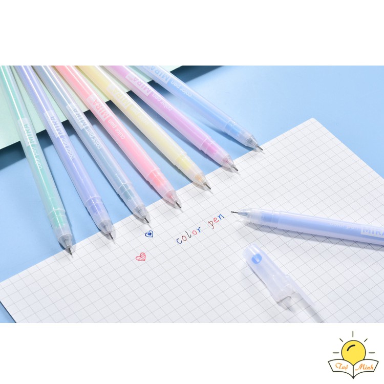 Bút gel ngòi 0.5mm Mira nhiều màu tùy chọn nét mượt, bút viết calligraphy Tuệ Minh