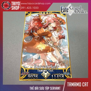Thẻ bài custom card bánh xốp anime Fate/Grand Order FGO để sưu tầm tự chọn Tamamo Cat