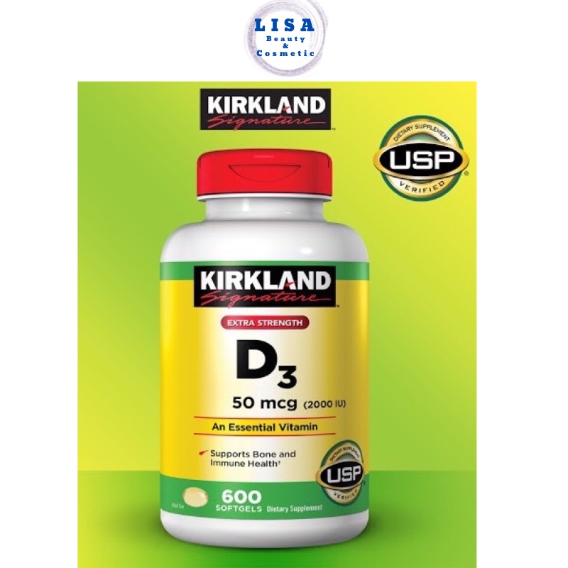 Viên Uống Nâng Cấp Calcium + Vitamin D3 Kirkland 500 viên Của Mỹ.