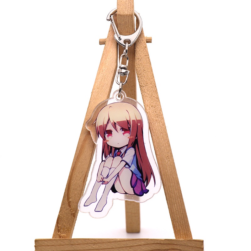 Móc Khóa Acrylic Hình Cô Gái Anime Sakurasou Shiina Mashiro Aoyama Nanami Dễ Thương