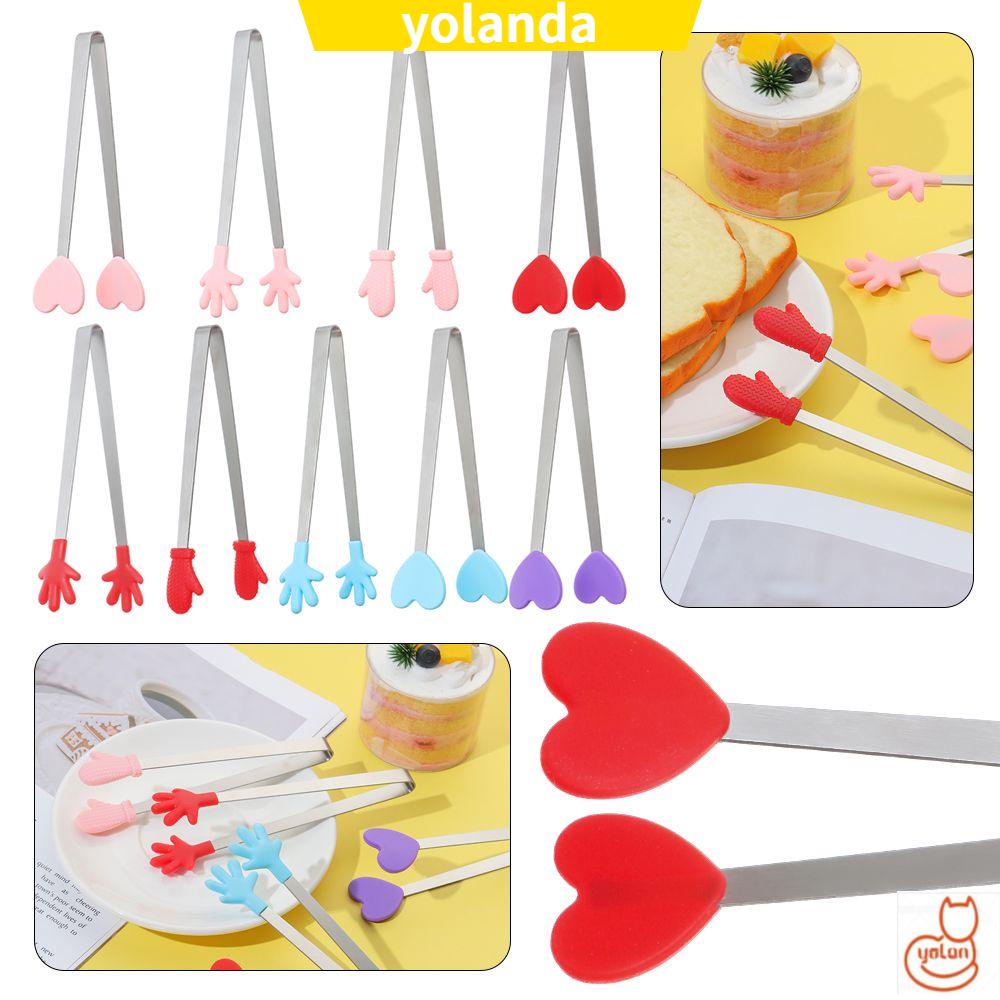 Kẹp gắp đá viên/thức ăn cỡ nhỏ bằng silicone chống trượt sáng tạo