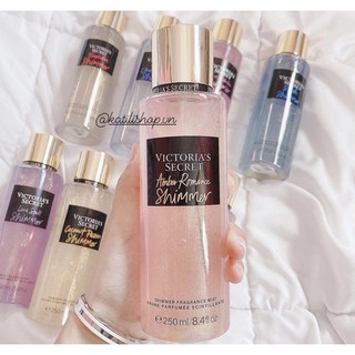 Xịt thơm body mist victoria's secret amber romance shimmer