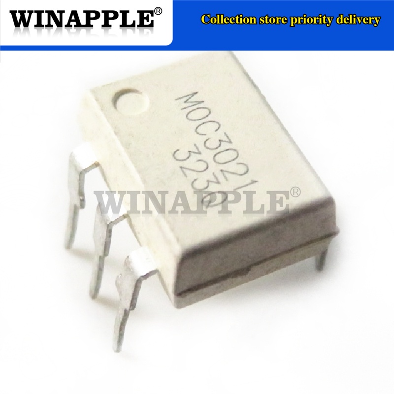 Bộ 10 Linh Kiện Điện Tử moc3021 mo3021 dip6 dip Mới Và Chính Hãng