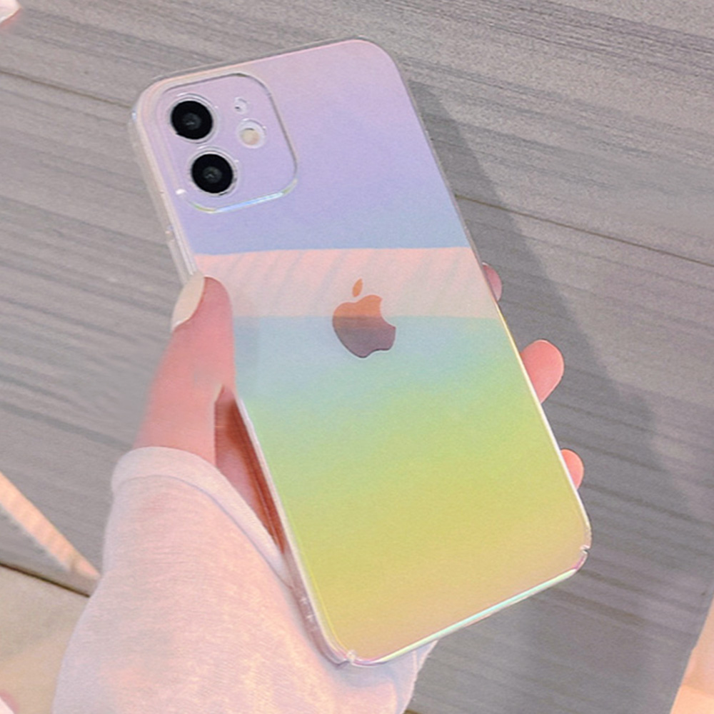 Ốp điện thoại TPU mềm Laser mặt bóng sang trọng chống bụi bẩn cho IPhone 12 11 Pro Max X XS Max XR 8 7 Plus | BigBuy360 - bigbuy360.vn
