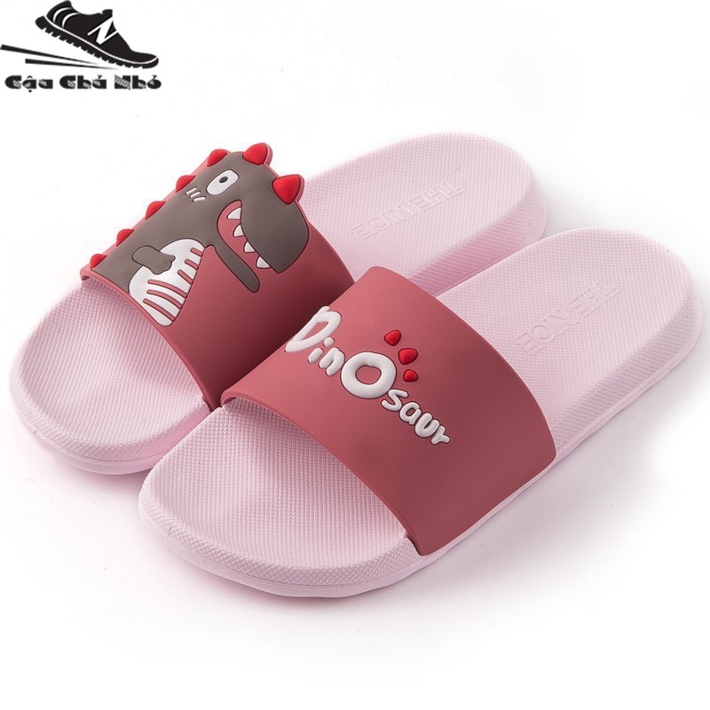 ( Hot Trend) Dép thời trang KHỦNG LONG 3D dép cao su quai ngang mềm dẻo êm chân | BigBuy360 - bigbuy360.vn