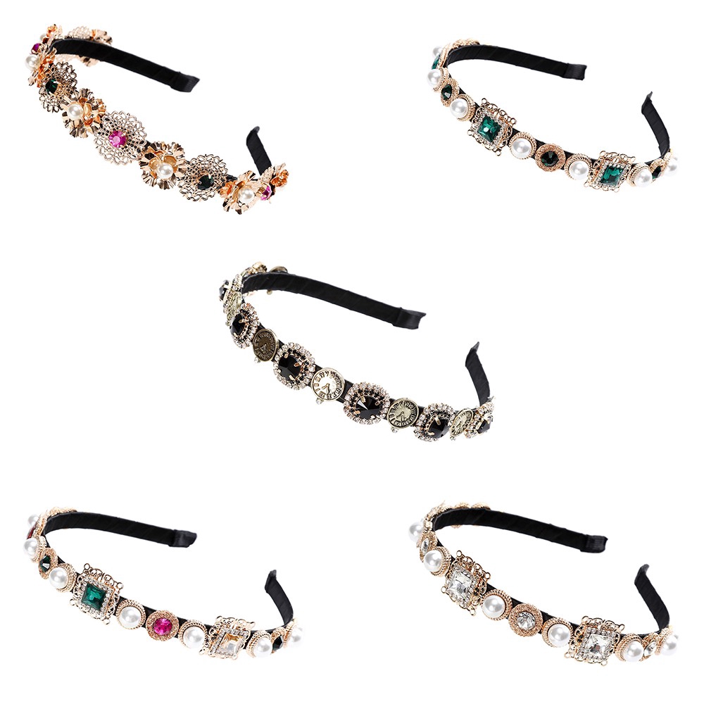 Cài tóc đính đá phong cách Hàn Quốc thanh lịch dành cho nữ tóc