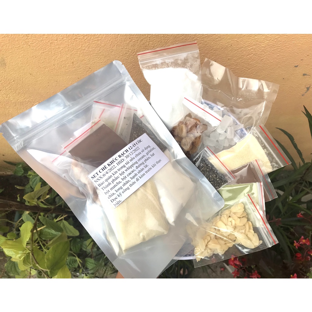 SET CHÈ KHÚC BẠCH NẤU 12- 15 CHÉN.
