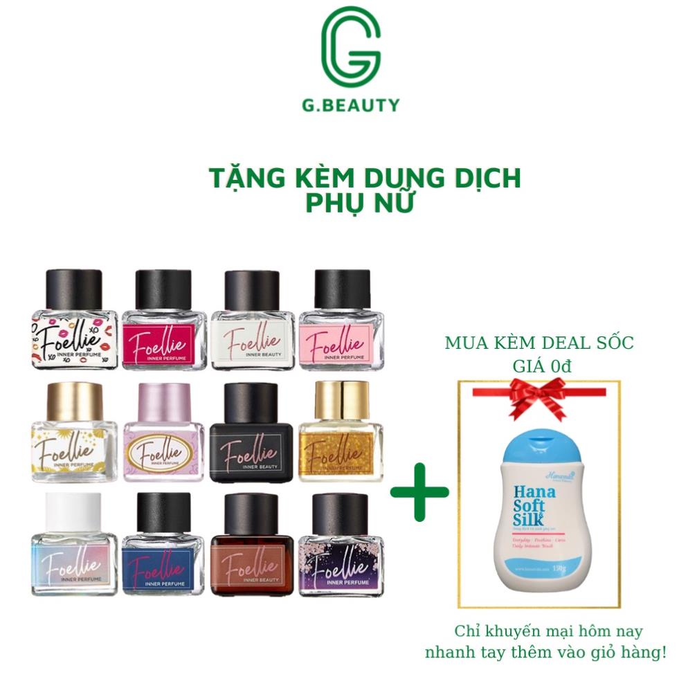 Hàng Chất Lượng Nước hoa vùng kín Foellie 5ml chính hãng, nước hoa bim bim thơm lâu khử mùi hiệu quả dành cho cô bé
