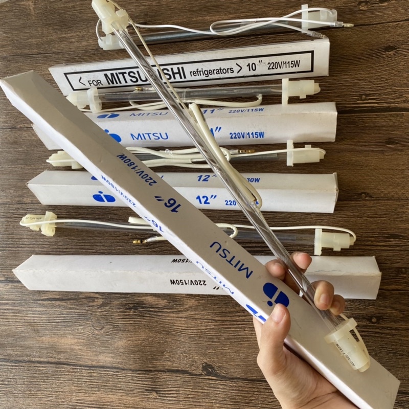 Thanh sấy nhiệt Tủ Lạnh 10-12-14 - 16 inch 220V , Điện trở phá băng, bóng sấy xả đá