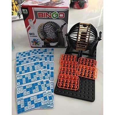 Đồ chơi quay sổ xố Bingo Loto loại to 90 số Chuột Vàng 28