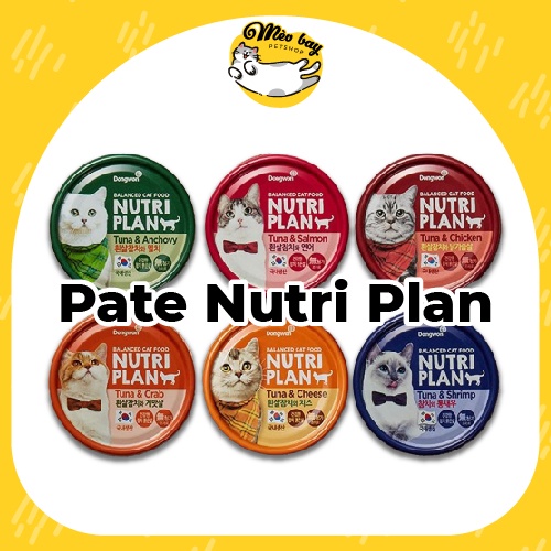 Pate cho mèo Nutri Plan 160g đủ vị