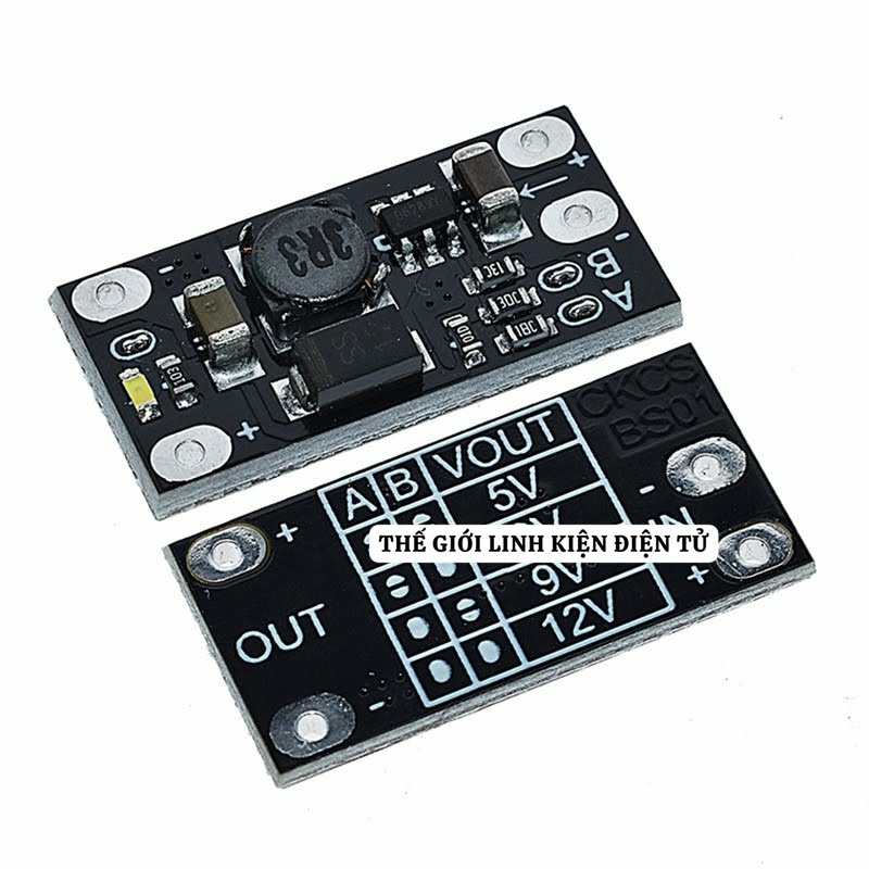 Tăng áp DC - DC 3V 3.2V 3.3V 3.7V 5V 9V sang PCB 12V với tùy chỉnh 5V / 8V / 9V / 12V