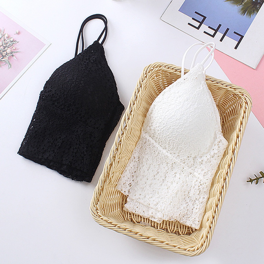 Áo lót ngực dạng bra ren bo chun sau co dãn thoải mái cổ V quyến rũ DORIS - 066