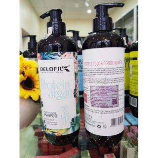 Combo dầu gội + xả delofil chai 500ml