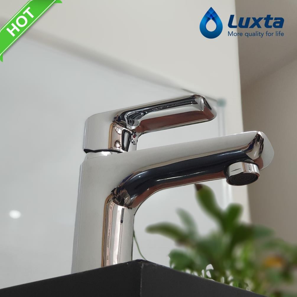 Vòi LAVABO nóng lạnh Luxta L1220 tặng 2 dây cấp, BH 5 năm