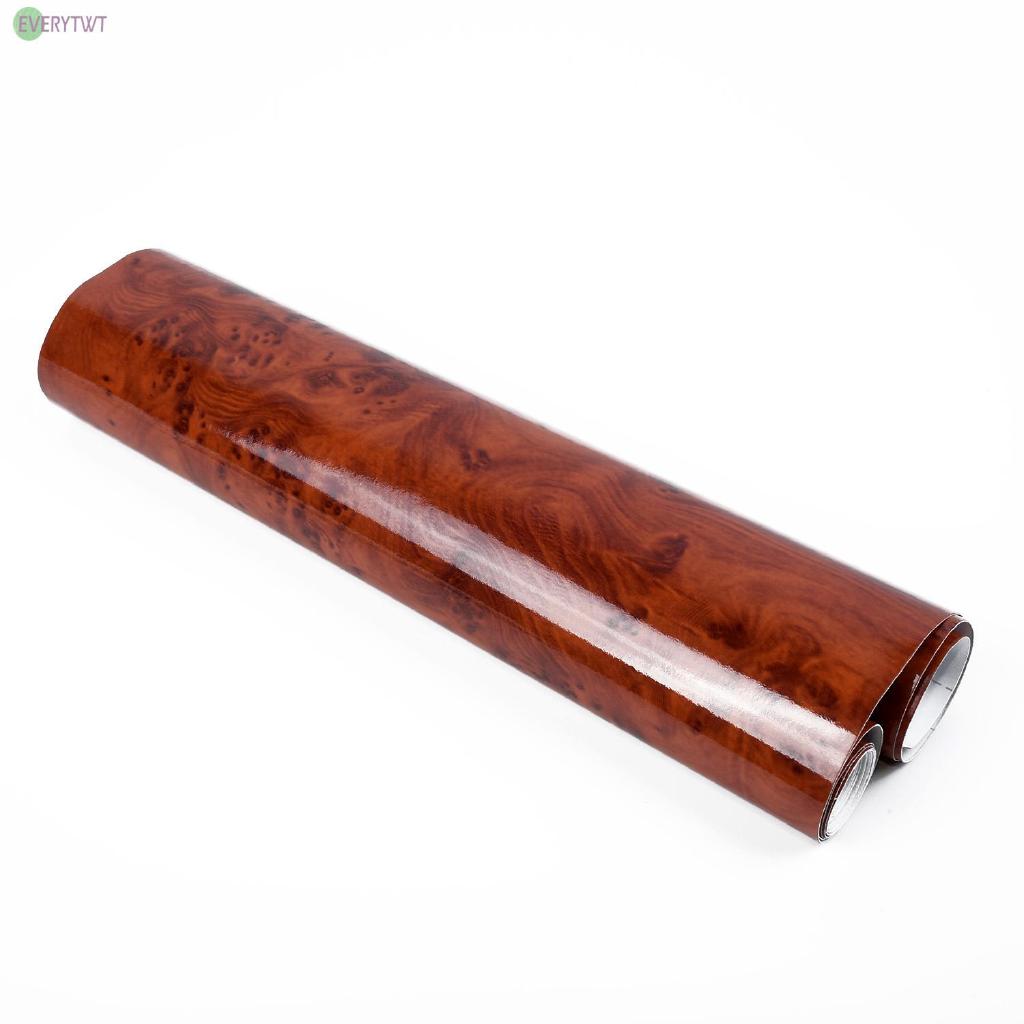 【BẢN CAO CẤP - SẴN HÀNG】Giấy Dán Vinyl Vân Gỗ Bóng Gương Oto & Nội Thất - Khổ Lớn 30x100cm - Tự Dính, Chống Nước, Dễ Dán - Giao Hàng Nhanh